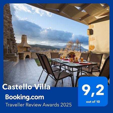 Castello Villa - Seaview Villa Atop The Venetian Walls Kíssamos Eksteriør billede